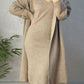 V-Neck Cami Dress and Open Front Cardigan Sweater Set - NawdeX