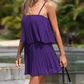 Ruched Spaghetti Strap Romper - NawdeX