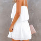 Ruched Spaghetti Strap Romper - NawdeX