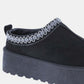 Weeboo Platform Embroidered Trim Slip-On Boots - NawdeX