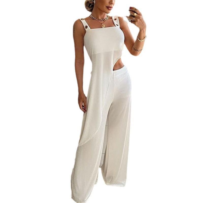 Women's Irregular Top Trousers Suit - NawdeX