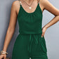 Scoop Neck Romper with Pockets - NawdeX
