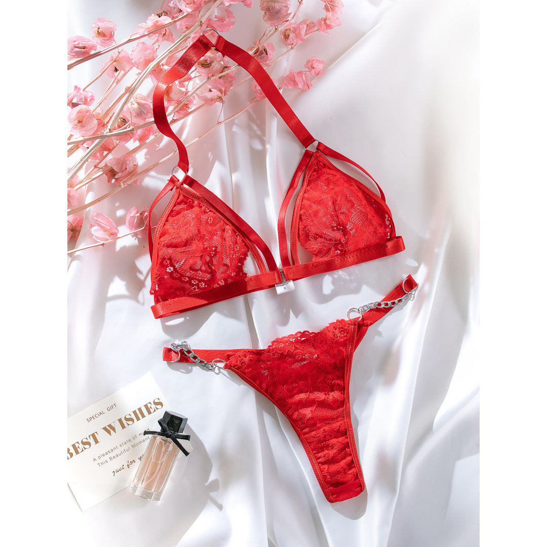 T-back Lace Underwear Set - NawdeX