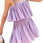 Ruched Spaghetti Strap Romper - NawdeX