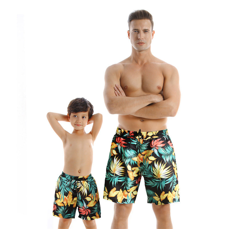 Parent Child Swimwear Quick Drying Beach Pants
