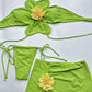 3D Flower Bikini Set