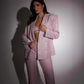 3pcs Shiny Blazer Trousers Set - NawdeX