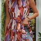 Peplum Mock Neck Sleeveless Blouse - NawdeX