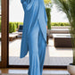 Full Size Slit Round Neck Long Sleeve Top and Pants Set - NawdeX