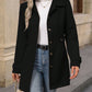 Elegant Single-breasted Woolen Coat