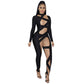 Stitching Long Sleeve Jumpsuit Women - NawdeX