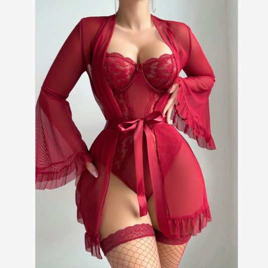Valentine's Day Sexy Robe Set