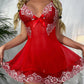 V-neck  Lace Lingerie - NawdeX