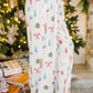 Printed Collared Neck Long Sleeve Top and Pants Lounge Set - NawdeX