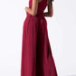 Square Neck Wide Strap Jumpsuit - NawdeX