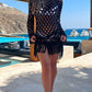 Fringe Cutout Long Sleeve Cover Up - NawdeX