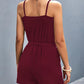 Scoop Neck Romper with Pockets - NawdeX