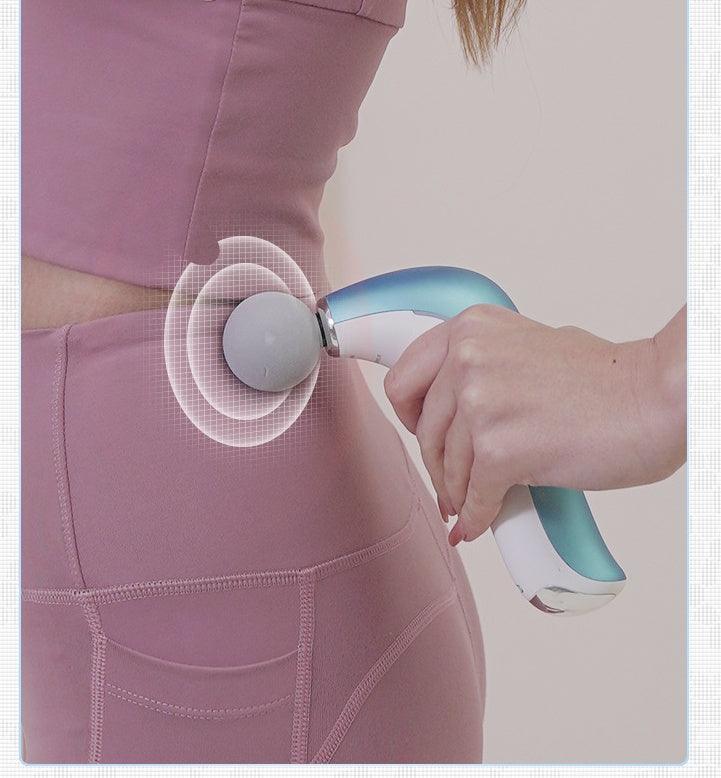 Electric Massage Gun Muscle Pistol Body Shoulder Neck Massager Mini Lcd Fascia Gun Deep Tissue Portable Face Fitness Gun Therapy - NawdeX