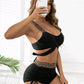 Solid Color High Waist Bikini For Women - NawdeX