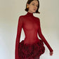 Rose Bloom Corset and Skirt Set