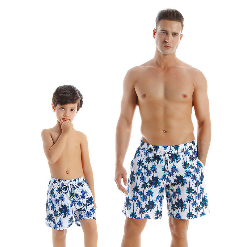 Parent Child Swimwear Quick Drying Beach Pants
