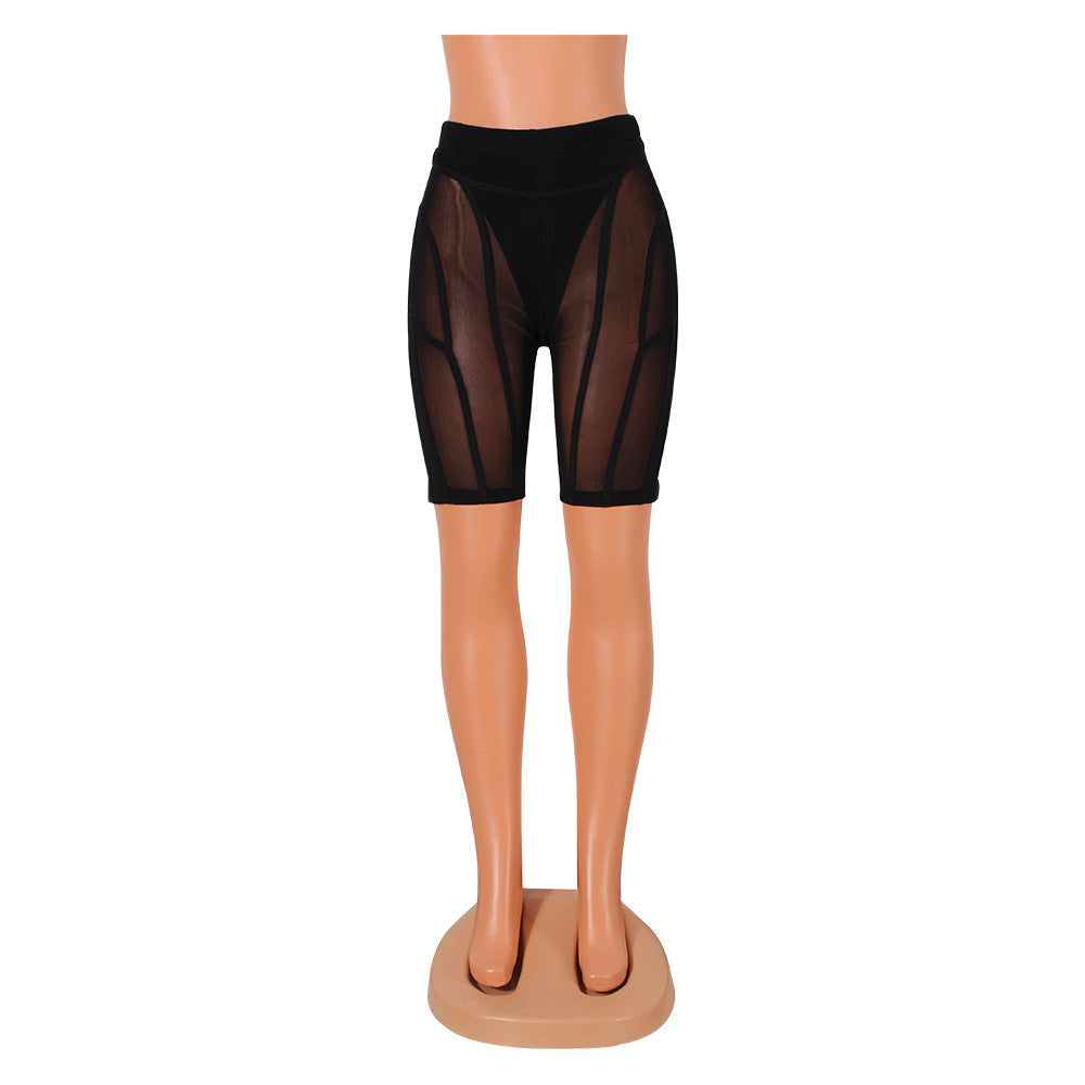 Mesh Stitching Short Set