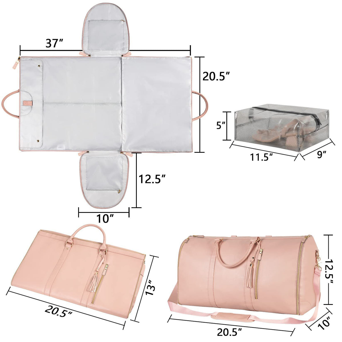 Travel Duffle Folding Suit Bag - NawdeX