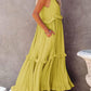 Ruffled Sleeveless Maxi Dress with Pockets - NawdeX