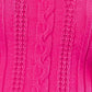 Ruffled Cable-Knit Sweater Vest - NawdeX