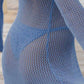Openwork Backless Flare Sleeve Cover-Up Dress - NawdeX