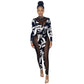 Skinny Mesh Stitching Jumpsuit Women - NawdeX