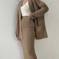 Pocketed Long Sleeve Cardigan and Skirt Sweater Set - NawdeX