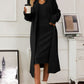 V-Neck Cami Dress and Open Front Cardigan Sweater Set - NawdeX