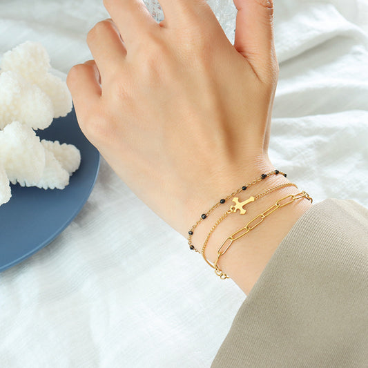 Titanium Steel Three-Layered Bracelet - NawdeX