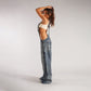 Loose Suspender Jean Jumpsuit - NawdeX