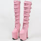 NawdeX Lace Up Buckled High Heel Platform Pole Dance boots - NawdeX