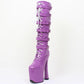 NawdeX Lace Up Buckled High Heel Platform Pole Dance boots - NawdeX