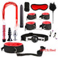 BDSM Kits Adults Sex Toys For Women Men Handcuffs Nipple Clamps Whip Spanking Sex Metal Anal Plug Vibrator Butt Bdsm Bondage Set - NawdeX