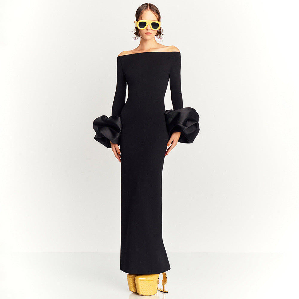 Long Sleeve French Lantern Dress - NawdeX