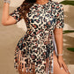 Leopard Tassel Plus Size Tankini