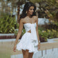 Women's Vacation Chiffon Tube Top Ruffled Suit - NawdeX