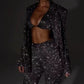 3pcs Shiny Blazer Trousers Set - NawdeX