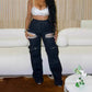 Hollow-out Diamond Stretch Jeans - NawdeX