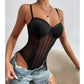 Sexy Fashion Backless Gauzy Lace Jumpsuit - NawdeX