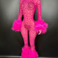 Sexy Fluff Catwalk Jumpsuit - NawdeX