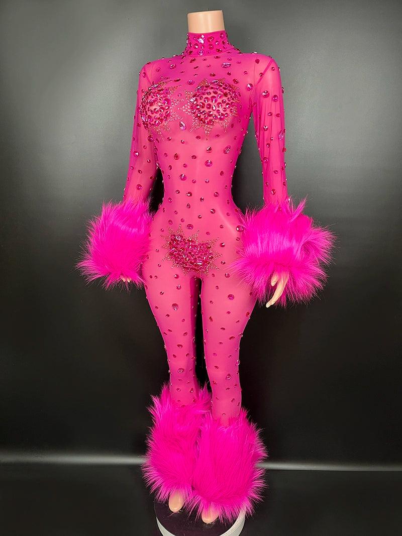 Sexy Fluff Catwalk Jumpsuit - NawdeX