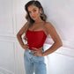 Sexy Backless Midriff Slim Strapless Women Backless Bare Midriff Slim Fit Tube Top Women - NawdeX