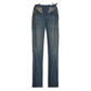 Distressed Tied Slim Fit  Cutout Denim - NawdeX