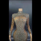 Women's Rhinestone Dress Tight Ball Gown - NawdeX