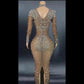 Women's Rhinestone Dress Tight Ball Gown - NawdeX